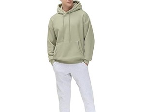 ซักง่ายเสื้อฮู้ดโอเวอร์ไซส์ไซส์ใส่สบายแขนยาวเต็มตัวป้องกันการยับย่นเสื้อมีฮู้ดลำลองไซส์ใหญ่พิเศษมีดีไซน์ใหม่ - Product Image 6