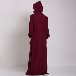Abaya islamique sur mesure, grande taille, robe musulmane pour femmes, robe décontractée unie, ensemble deux pièces, printemps, OEM - Product Image 6