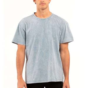 T-shirts personnalisés en coton, vêtements streetwear pour hommes, grande taille, épaules tombantes, vintage, délavé à l'acide, surdimensionné, style urbain - Product Image 1