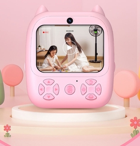 Cámara de Impresión Instantánea Printcamera New D8S Cute Print con Pantalla IPS de 2.4 Pulgadas, <span class=keywords><strong>Fotos</strong></span> y Vídeos HD, Regalo para Niños, Divertidas Pegatinas de Cabeza Grande, Sensor de Imagen CCD, Cámara <span class=keywords><strong>Polaroid</strong></span> Instantánea - Product Image 5