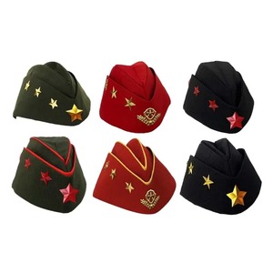Gorro de Marinero Negro/Rojo/Verde/Ruso, Gorra de Marinero, Boina de Cosplay, Gorra de Algodón con Costuras Ajustables Unisex para las Cuatro Estaciones - Product Image 1