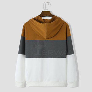 Nouveauté Sweats à capuche zippés entièrement personnalisés pour hommes, confortables, 100% coton, style décontracté pour l'impression numérique en hiver - Product Image 2
