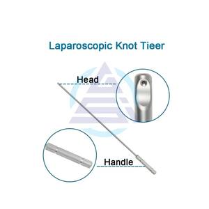 Empujador de nudo laparoscópico, herramientas de entrenamiento de simulación de Cirugía de laparoscopia, instrumentos Laparoscópicos de acero inoxidable - Product Image 6