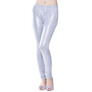 Leggings térmicos de punto para mujer con forro cálido de nailon para invierno - Product Image 1