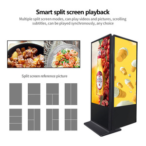 32 Inch Đến 65 Inch Màn Hình Duy Nhất Hai Mặt Lcd Quảng Cáo <span class=keywords><strong>Kiosk</strong></span> Màn Hình Cảm Ứng Wifi Kỹ Thuật Số Biển <span class=keywords><strong>Totem</strong></span> - Product Image 2