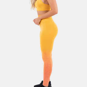 100% coton vêtements actifs femmes Leggings coton bio pantalons de Yoga Leggings de Yoga durables pour les femmes de haute qualité en gros - Product Image 5