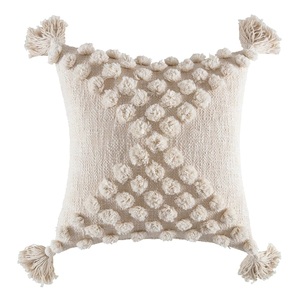 Housse de coussin 100% coton durable taie d'oreiller lavable avec motif géométrique et à pois coussins personnalisables pour un usage domestique - Product Image 1