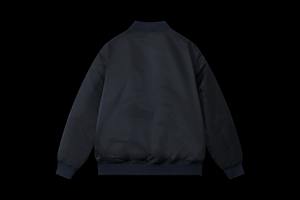 Chaqueta de bombardero informal de otoño e invierno para hombre, cortavientos cálido con cremallera completa, estampado de lona fina, abrigos forrados acolchados - Product Image 2