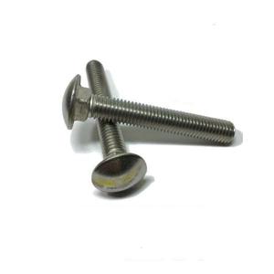 #10-24X1 boulon de chariot en acier inoxydable 18-8/304 zingué tête hexagonale plate DIN933 standard longueurs disponibles 50mm 80mm 40mm - Product Image 1