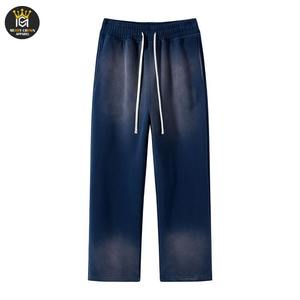 Pantalones Deportivos Casuales para Hombre de Alta Calidad, Lavado Ácido Personalizado, Joggers de Algodón de Peso Medio, Rectos, Transpirables y Ecológicos - Product Image 2