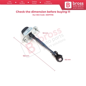 BDP1736-1 2 pièces Sangle de freinage et de limitation pour charnière de porte arrière pour véhicule électrique 2020 et après 824310303R - Product Image 5