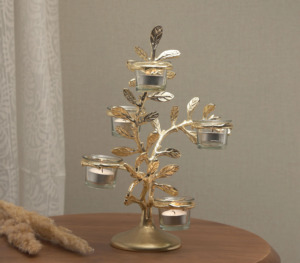 Candelabros de vidrio con votivos Diseño elegante para juego de portavelas votivo de luz parpadeante suave - Product Image 1