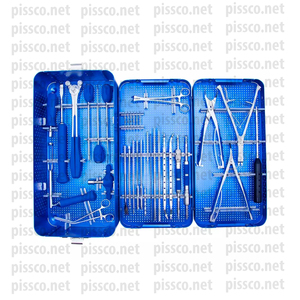 Juego de instrumentos quirúrgicos de acero inoxidable para la columna vertebral, sistema de Retractor para la columna vertebral, de alta calidad, Alemán - Product Image 1