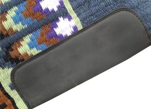 Western Show Horse Saddle Blanket Diseño de Nueva Zelanda Manta de sillín de lana hecha a mano Top Wool Saddle Pad Size - Product Image 2