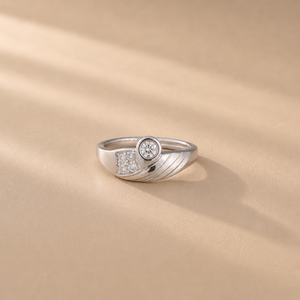 Aurielle Rose <b>Gold</b> Plated Princess Cut CZ Statement <b>Ring</b> Vintage Hip Hop Style - Product Image 3