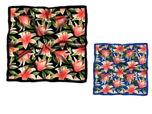 Luxury Vintage 2025 Women's Digital Print Silk <b>Scarf</b> 90x90cm Satin Insect Dot Leaf Pattern Square <b>Head</b> Neck Wrap for Promotions - Product Image 5