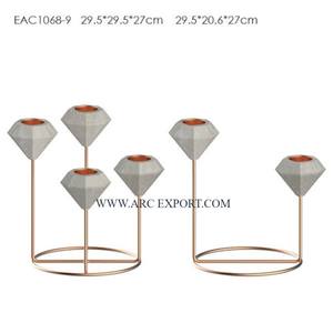 Lot de 3 bougeoirs argentés en aluminium de qualité supérieure en métal pour la décoration de table, le mariage et les événements - Product Image 6