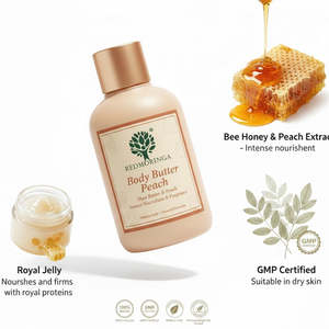Beurre Corporel Nourrissant Intense 200ml Parfum Pêche Formule Naturelle Hydratation Profonde RedMoringa pour la Peau Italie OEM Marque Privée - Product Image 3