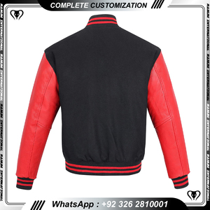 Veste universitaire letterman grande taille pour hommes, écussons en chenille de haute qualité, étiquette avec logo personnalisé - Product Image 6