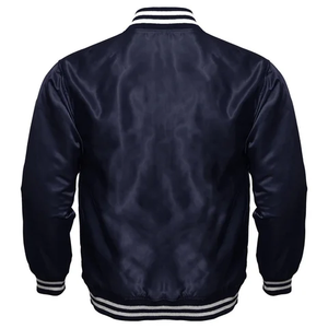 Veste universitaire en tricot doux avec poignets côtelés et logo personnalisé de haute qualité avec col montant fermeture avant tissu polyester pour le confort hivernal - Product Image 5