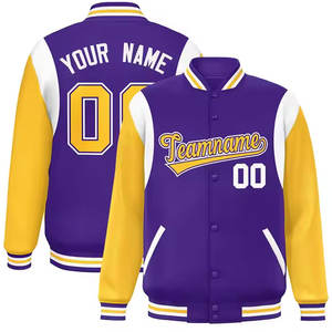 New Custom Mens Winter Casual <b>Coats</b> Personalized Polyester Fabric Warm Full Button Bomber Baseball Plus Size Men's Jackets - Product Image 4