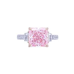 Anillo de Diamantes - Mila, Corte Cojín, Oro Rosa - Product Image 1
