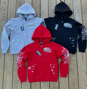 Sweat-shirts d'hiver pour hommes, broderie 3D, fermeture éclair, 100% coton molletonné, haute qualité, best-seller, faible MOQ, vente en gros, fabriqué au Pakistan - Product Image 5