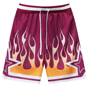Short de basket-ball de fitness personnalisé de meilleure qualité pour hommes short en maille respirante à séchage rapide motif solide sublimation décontractée - Product Image 6