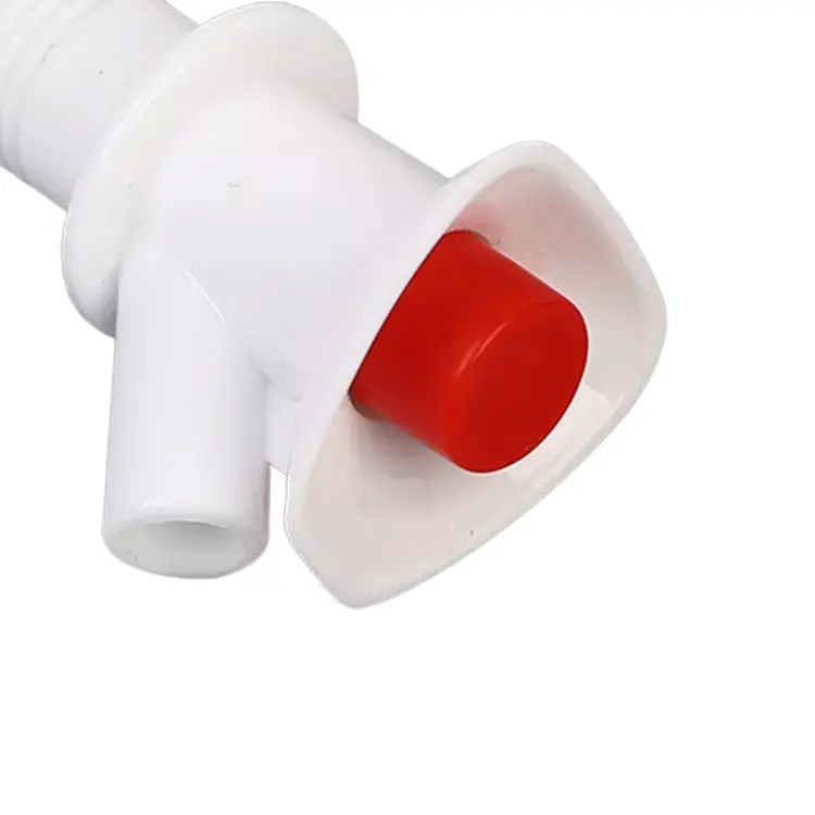 Keran air tombol tekan, keran pendingin plastik putih, Spigot dapat digunakan kembali kompatibel 2 3 5dan 10 galon