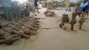 Table d'appoint Boho de luxe minimaliste étagère en teck et rotin durable Table basse pour salon chambre canapé fin Table centrale - Product Image 6