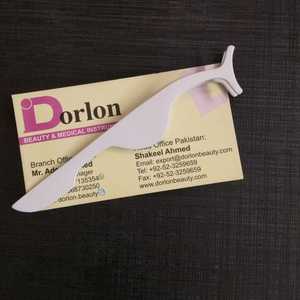 Pinzas de pestañas de acero inoxidable blanco Agarre Aplicador de pestañas Pinzette Pinzas de pestañas de volumen de alta calidad - Product Image 5