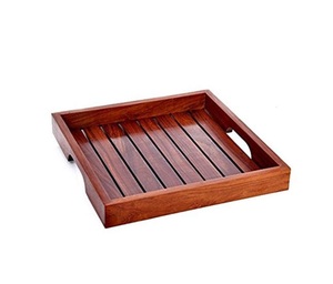 Servir avec style avec le plateau design en bois naturel parfait pour la maison, l'hôtel et le restaurant Présentation élégante - Product Image 4