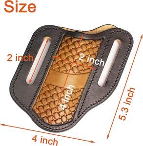 Étui à couteau long en cuir véritable fait main de qualité supérieure, léger et durable, lame fixe longue, vente en gros OEM, fabricant B2B, vente TOP - Product Image 4