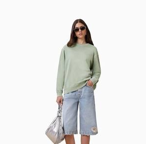 เสื้อสเวตเชิ้ตสำหรับผู้หญิงเสื้อสเวตเตอร์แขนยาวใส่สบายออกแบบได้ตามต้องการ - Product Image 3