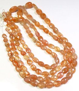 ลูกปัดหินสีรุ้งทรงวงรีทรงเหลี่ยมเพชรพลอยสีส้มธรรมชาติขนาด18-12มม. ลูกปัดอัญมณีหลวม6-12มม. - Product Image 2