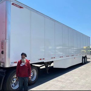 CIMC 3 Axle 40ton Cargo <b>Box</b> Dry Van PVC Fabric Water-Proof Curtain Side Truck Semi <b>Trailer</b> Great Dane Dry Van fCIMC 3 Axle 40ton - Product Image 5