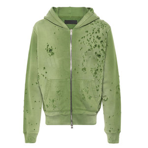 เสื้อมีฮู้ดผู้ชายน้ำหนักเบาแห้งเร็วเทคนิคการย้อมสีพื้น - Product Image 1