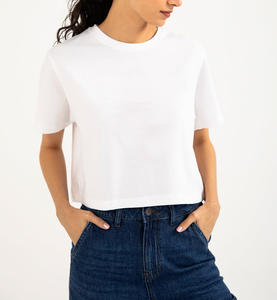 Camiseta de Algodón Personalizada de Alta Calidad para Mujer 2026 |   100% Algodón, Verano, Transpirable, Manga Corta, Corte Regular - Product Image 5