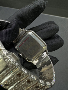 Reloj de Moissanita de Lujo de Alta Calidad, Reloj Personalizado con Incrustaciones de Diamantes para Regalo, Venta al por Mayor de Fábrica, Relojes Mecánicos con Incrustaciones de Diamantes Estilo Hip Hop - Product Image 3