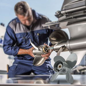 Hélice OEM à 4 pales 9 1/4*10 pour moteur <span class=keywords><strong>hors</strong></span>-<span class=keywords><strong>bord</strong></span> en aluminium <span class=keywords><strong>Honda</strong></span> BF8 /9.9/<span class=keywords><strong>15</strong></span>/20 HP 4 temps, 8 cannelures RH - Product Image 6