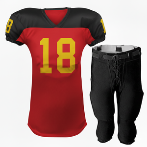 Nouveaux uniformes de football américain courts personnalisés pour adultes avec impression numérique 2026 / Uniforme respirant antibactérien de haute qualité - Product Image 1