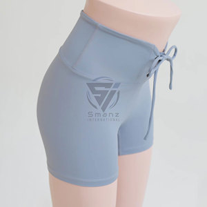 Hot Selling Seamless V <b>Shaped</b> <b>Waist</b> Yoga <b>Shorts</b> Breathable Butt Lifting Women Gym Wear Summer <b>High</b> Elastic Custom 100% Polyester - Product Image 4