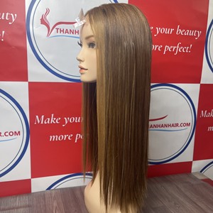 Vente en gros 100% perruques de cheveux humains vietnamiens bruts perruque de fermeture en dentelle droite soyeuse beaucoup de couleurs - Product Image 6