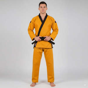 Kimono de Jiu Jitsu Unisex, Tradicional, de Algodón, Transpirable, de Secado Rápido, Ligero, Uniforme Duradero para Entrenamiento, Conjunto de Chaqueta y Pantalones - Product Image 1