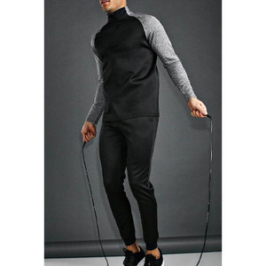 ชุดวอร์มผู้ชายผ้าฟลีซสำหรับฤดูหนาว 2 ชิ้น เสื้อฮู้ดซิปหน้าและกางเกงจ็อกเกอร์ ชุดกีฬาออกกำลังกาย รับสกรีนโลโก้ ชุดกีฬาอุ่นๆ - Product Image 1