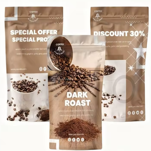 Sacs en plastique biodégradable de qualité alimentaire personnalisés, sachets d'emballage en papier kraft pour thé, sachets refermables, sachets pour café - Product Image 2