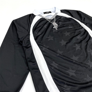 2025 nouveau maillot de football Vintage personnalisé de haute qualité Streetwear vêtements de sport de Football à manches longues avec Service OEM de coupe automatisée - Product Image 3