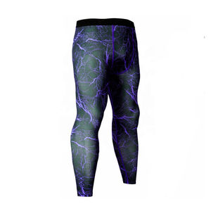 Leggings de yoga para hombre recién llegados superventas cintura elástica mezclada de poliéster con pantalones de yoga de sublimación de patrón sólido - Product Image 2