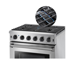 Réchaud à gaz pour appartement 30 pouces 120V autoportant 5 brûleurs 5.0 pieds cubes Réchaud à gaz naturel - Product Image 5