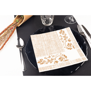 Tovaglioli Stampati Peach 40x40cm Venecia Bambulux Eco 480pz B2B - Product Image 1